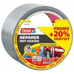 Adhésif Réparer 1001 Usages Extra Power 25mx50mm Gris - TESA