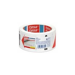 Tesa SIGNAL Ruban De Marquage De Distance Autocollant - Marquage De Distance De Sécurité De 1,5 M - Pour Une Utilisation Intérieure Et Extérieure - Blanc Et Rouge - 50 M X 50 Mm. -TESA Soldes Magasin 35403312 4