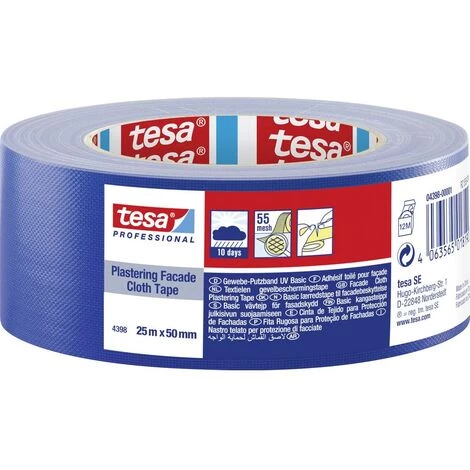 Tesa 04398-00001-00 Bande Adhésive De Plâtrage Tesa® Professional Bleu (L X L) 25 M X 50 Mm 1 Pc(s) 1 Tesa 04398-00001-00 Bande Adhésive De Plâtrage Tesa® Professional Bleu (L X L) 25 M X 50 Mm 1 Pc(s)
