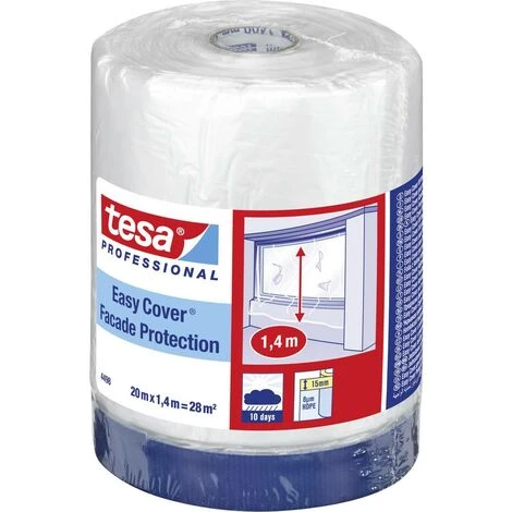 Tesa 04498-00001-00 Film De Masquage Tesa Easy Cover® Transparent (L X L) 20 M X 1.4 M 1 Pc(s) 1 Tesa 04498-00001-00 Film De Masquage Tesa Easy Cover® Transparent (L X L) 20 M X 1.4 M 1 Pc(s)