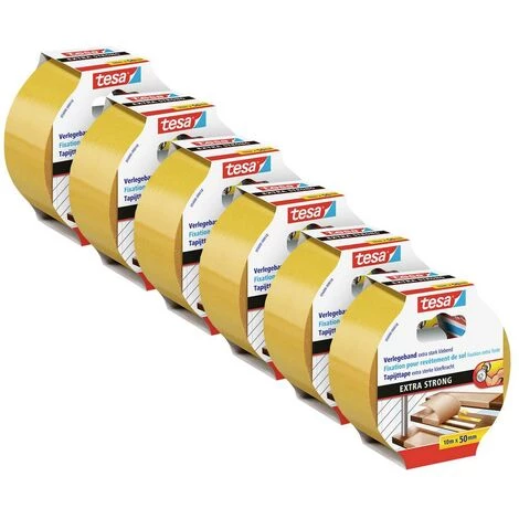 Tesa EXTRA STRONG 05686 Ruban Adhésif Double-face (L X L) 10 M X 50 Mm 6 Pc(s) 1 Tesa EXTRA STRONG 05686 Ruban Adhésif Double-face (L X L) 10 M X 50 Mm 6 Pc(s)