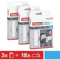 Bandes En Cuir Pour Papiers Peints Et Plâtre Tesa 77771-00500-00 Blanc 18 Pc(s) -TESA Soldes Magasin 40744823 4