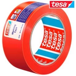 Adhésif Ruban Signalétique Rouge 33m X 50mm 60760 Tesa