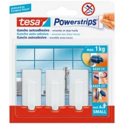 Tesa Powerstrips Jusqu'à 1kg Classic Blanc 57530