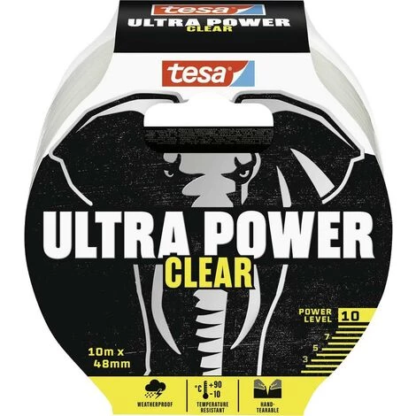 Tesa ULTRA POWER CLEAR 56497-00000-00 Bande De Réparation Transparent (L X L) 10 M X 48 Mm 1 Pc(s) 1 Tesa ULTRA POWER CLEAR 56497-00000-00 Bande De Réparation Transparent (L X L) 10 M X 48 Mm 1 Pc(s)