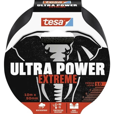Tesa ULTRA POWER EXTREME 56622-00000-00 Bande De Réparation Noir (L X L) 10 M X 50 Mm 1 Pc(s) 1 Tesa ULTRA POWER EXTREME 56622-00000-00 Bande De Réparation Noir (L X L) 10 M X 50 Mm 1 Pc(s)