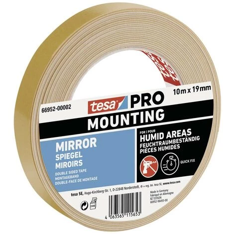 Tesa Mounting PRO Spiegel 66952-00002-00 Ruban De Montage Blanc (L X L) 10 M X 19 Mm 1 Pc(s) 2 Tesa Mounting PRO Spiegel 66952-00002-00 Ruban De Montage Blanc (L X L) 10 M X 19 Mm 1 Pc(s) – Image 2