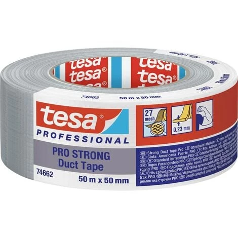 Tesa Duct Tape PRO-STRONG 74662-00003-00 Bande De Réparation Gris (L X L) 50 M X 50 Mm 1 Pc(s) 1 Tesa Duct Tape PRO-STRONG 74662-00003-00 Bande De Réparation Gris (L X L) 50 M X 50 Mm 1 Pc(s)