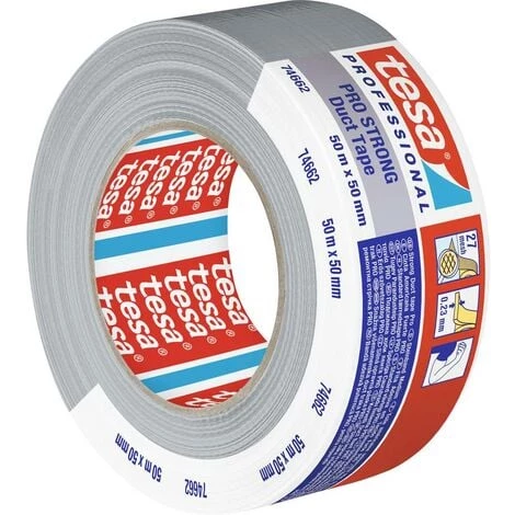Tesa Duct Tape PRO-STRONG 74662-00003-00 Bande De Réparation Gris (L X L) 50 M X 50 Mm 1 Pc(s) 2 Tesa Duct Tape PRO-STRONG 74662-00003-00 Bande De Réparation Gris (L X L) 50 M X 50 Mm 1 Pc(s) – Image 2