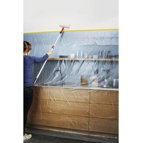 Tesa Easy Cover Perfect+ 56574-00000-00 Film De Masquage Jaune, Transparent (L X L) 33 M X 1.40 M 1 Set 2 Tesa Easy Cover Perfect+ 56574-00000-00 Film De Masquage Jaune, Transparent (L X L) 33 M X 1.40 M 1 Set – Image 2