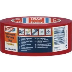 Bande Adhésive De Marquage Tesa® Professional Tesa 04169-00059-93 Rouge (L X L) 33 M X 50 Mm Acrylate 1 Pc(s)