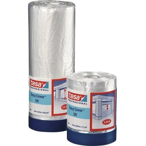Film De Masquage Tesa Easy Cover® 4369 Tesa 04369-00012-01 Transparent (L X L) 14 M X 55 Cm Caoutchouc 1 Pc(s) - Transparent 1 Film De Masquage Tesa Easy Cover® 4369 Tesa 04369-00012-01 Transparent (L X L) 14 M X 55 Cm Caoutchouc 1 Pc(s) - Transparent