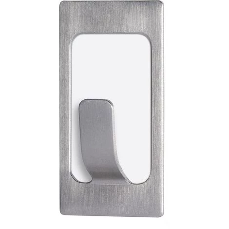 Crochet Small Rectangulaire Powerstrips® Tesa 57997-00000-20 Acier Inoxydable (brossé) 2 Pc(s) 2 Crochet Small Rectangulaire Powerstrips® Tesa 57997-00000-20 Acier Inoxydable (brossé) 2 Pc(s) – Image 2