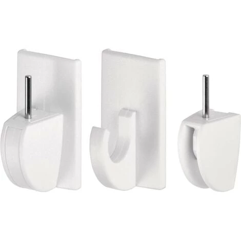 Fixation Adhésive Pour Rideaux Powerstrips® Tesa 58034-00007-20 Blanc 4 Pc(s) - Blanc 1 Fixation Adhésive Pour Rideaux Powerstrips® Tesa 58034-00007-20 Blanc 4 Pc(s) - Blanc