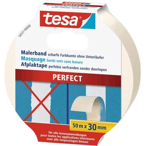 Bande De Masquage Tesa 56531-00000-00 Beige (L X L) 50 M X 30 Mm Caoutchouc 1 Pc(s) - Beige 1 Bande De Masquage Tesa 56531-00000-00 Beige (L X L) 50 M X 30 Mm Caoutchouc 1 Pc(s) - Beige