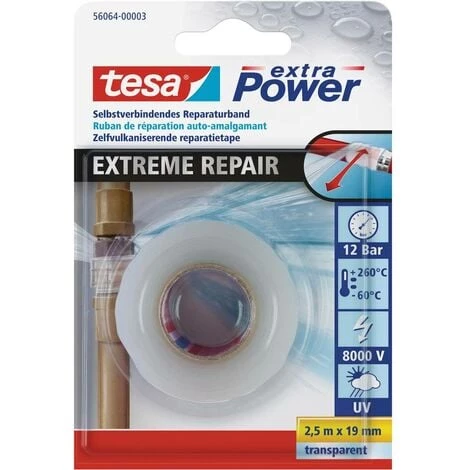 Bande De Réparation Tesa® Extra Power Tesa 56064-00003-00 Transparent (L X L) 2.5 M X 19 Mm 1 Pc(s) 1 Bande De Réparation Tesa® Extra Power Tesa 56064-00003-00 Transparent (L X L) 2.5 M X 19 Mm 1 Pc(s)