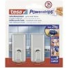 Crochet Tesa Powerstrips® Large Classic Tesa 58051-00010-20 Chrome 2 Pc(s) - Chrome