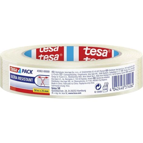 Ruban Adhésif à Filament Tesapack® Tesa 45902-00000-00 Transparent (L X L) 50 M X 25 Mm Caoutchouc 1 Pc(s) 1 Ruban Adhésif à Filament Tesapack® Tesa 45902-00000-00 Transparent (L X L) 50 M X 25 Mm Caoutchouc 1 Pc(s)