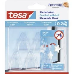 Tesa Crochet Adhésif Tesa® Transparent Contenu: 5 Pc(s) - Transparent