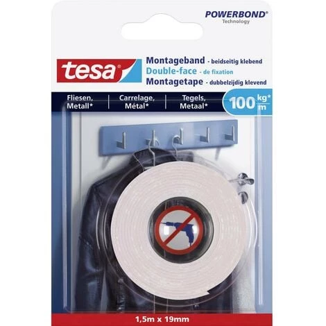 Tesa ULTRA STRONG 77746-00000-00 Ruban De Montage Tesa® Powerbond Blanc (L X L) 1.5 M X 19 Mm 1 Pc(s) 1 Tesa ULTRA STRONG 77746-00000-00 Ruban De Montage Tesa® Powerbond Blanc (L X L) 1.5 M X 19 Mm 1 Pc(s)