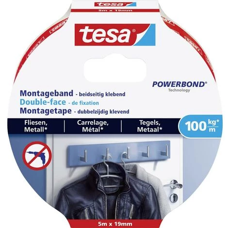 Tesa ULTRA STRONG 77747-00000-00 Ruban De Montage Tesa® Powerbond Blanc (L X L) 5 M X 19 Mm 1 Pc(s) - Blanc 2 Tesa ULTRA STRONG 77747-00000-00 Ruban De Montage Tesa® Powerbond Blanc (L X L) 5 M X 19 Mm 1 Pc(s) - Blanc – Image 2