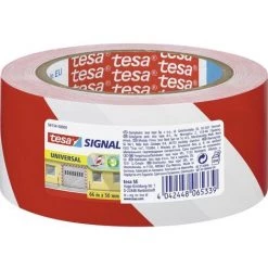 Bande Adhésive De Marquage Tesa® SIGNAL Tesa 58134-00000-00 Rouge, Blanc (L X L) 66 M X 50 Mm Acrylate 1 Pc(s) - Rouge, Blanc