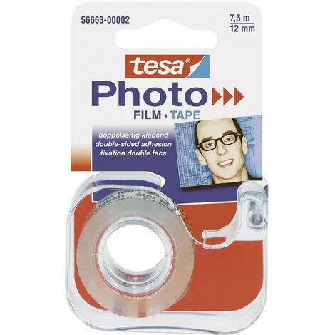 Dérouleur Rempli Tesa® Photo Film Tesa 56663-00002-00 (L X L) 7.5 M X 12 Mm Transparent 1 Set 1 Dérouleur Rempli Tesa® Photo Film Tesa 56663-00002-00 (L X L) 7.5 M X 12 Mm Transparent 1 Set