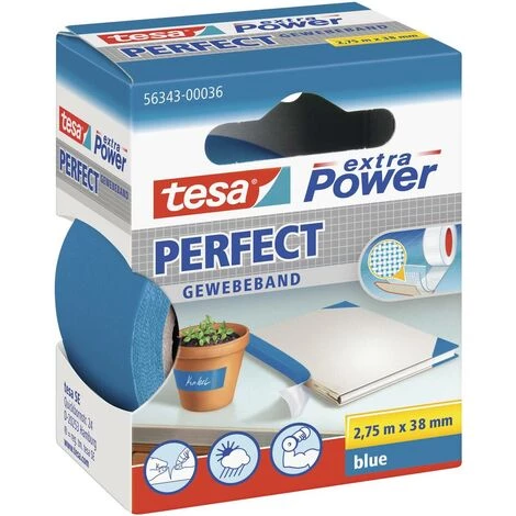 Ruban Adhésif Toilé Tesa® Extra Power Tesa 56343-00036-03 Bleu (L X L) 2.75 M X 38 Mm Caoutchouc 1 Pc(s) 1 Ruban Adhésif Toilé Tesa® Extra Power Tesa 56343-00036-03 Bleu (L X L) 2.75 M X 38 Mm Caoutchouc 1 Pc(s)