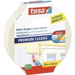 Bande De Masquage Tesa 05282-00011-09 Beige (L X L) 50 M X 30 Mm Caoutchouc 1 Pc(s)