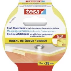 Bande De Masquage Tesa® Tesa 56271-00000-01 Jaune (L X L) 25 M X 38 Mm Acrylate 1 Pc(s)