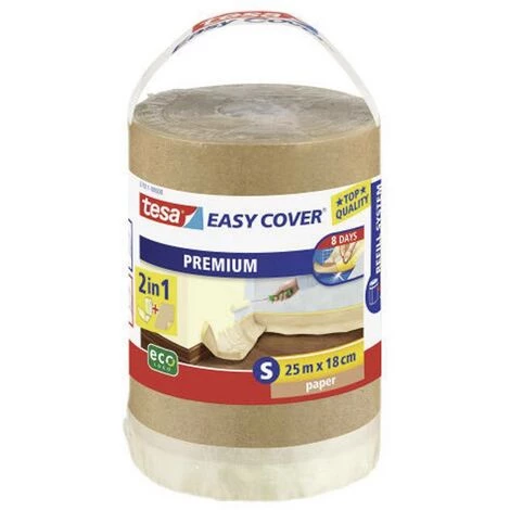 Papier De Masquage Tesa Easy Cover® Tesa 57011-00000-03 Marron (L X L) 25 M X 18 Cm Caoutchouc 1 Pc(s) - Marron 1 Papier De Masquage Tesa Easy Cover® Tesa 57011-00000-03 Marron (L X L) 25 M X 18 Cm Caoutchouc 1 Pc(s) - Marron