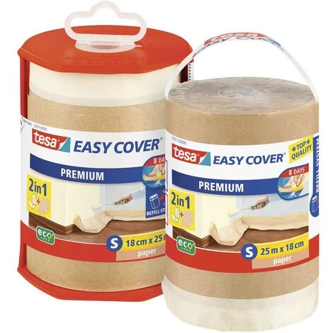 Papier De Masquage Tesa Easy Cover® Tesa 57011-00000-03 Marron (L X L) 25 M X 18 Cm Caoutchouc 1 Pc(s) - Marron 2 Papier De Masquage Tesa Easy Cover® Tesa 57011-00000-03 Marron (L X L) 25 M X 18 Cm Caoutchouc 1 Pc(s) - Marron – Image 2