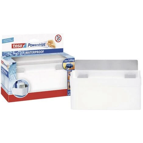 Panier De Rangement Tesa Powerstrips® Waterproof Blanc, Métal Tesa 59711 59711 - Blanc, Métal 1 Panier De Rangement Tesa Powerstrips® Waterproof Blanc, Métal Tesa 59711 59711 - Blanc, Métal