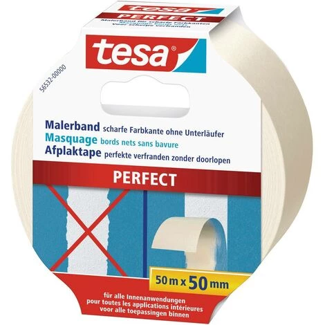 Bande De Masquage Tesa 56532-00000-00 Beige (L X L) 50 M X 50 Mm Caoutchouc 1 Pc(s) - Beige 1 Bande De Masquage Tesa 56532-00000-00 Beige (L X L) 50 M X 50 Mm Caoutchouc 1 Pc(s) - Beige