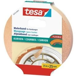 Bande De Masquage Tesa 56533-00001-00 Beige (L X L) 25 M X 25 Mm Caoutchouc 1 Pc(s) - Beige