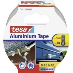 Ruban Adhésif Aluminium Tesa 56223-00000-11 Argent (L X L) 10 M X 50 Mm Acrylate 1 Pc(s)