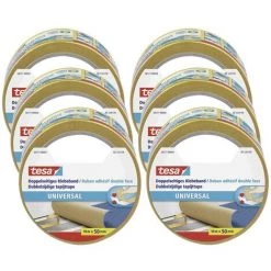 Tesa UNIVERSAL 56171 Ruban Adhésif Double-face (L X L) 10 M X 50 Mm 6 Pc(s)