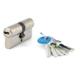 Cylindre De Sûreté TESA T60 Débrayable - Nickelé - 30 X 30 - MV 3 - 3 Clés - T65D3030NKA