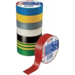 TESA Ruban D'isolation électrique PVC 10m X 15mm, Bleu (Par 10)