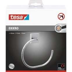 Tesa Ekkro Porte-serviettes Anneau Colle Métal Q155952 -TESA Soldes Magasin 50691679 4