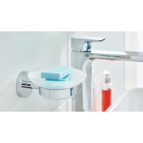 Tesa SMOOZ 40324-00000-00 Porte-savon Chrome (brillant), Blanc (satiné) Q159582 2 Tesa SMOOZ 40324-00000-00 Porte-savon Chrome (brillant), Blanc (satiné) Q159582 – Image 2