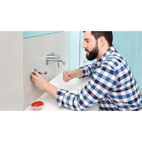 Tesa SMOOZ 40324-00000-00 Porte-savon Chrome (brillant), Blanc (satiné) Q159582 3 Tesa SMOOZ 40324-00000-00 Porte-savon Chrome (brillant), Blanc (satiné) Q159582 – Image 3