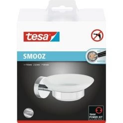 Tesa SMOOZ 40324-00000-00 Porte-savon Chrome (brillant), Blanc (satiné) Q159582 9 Tesa SMOOZ 40324-00000-00 Porte-savon Chrome (brillant), Blanc (satiné) Q159582 -TESA Soldes Magasin 50902519 5