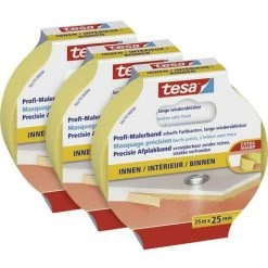 Tesa 56270 Ruban De Masquage Pour Peinture Beige (L X L) 25 M X 25 Mm 3 Pc(s)