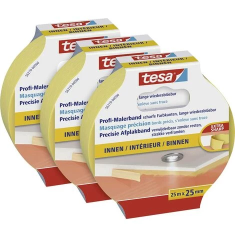 Tesa 56270 Ruban De Masquage Pour Peinture Beige (L X L) 25 M X 25 Mm 3 Pc(s) 1 Tesa 56270 Ruban De Masquage Pour Peinture Beige (L X L) 25 M X 25 Mm 3 Pc(s)