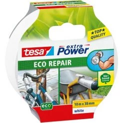 Ruban Adhésif Tesa Extra Power Eco Repair Ducttape Blanc 38mmx10m