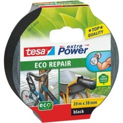 Ruban Adhésif Tesa Power Eco Repair Ducttape Noir 38mmx20m