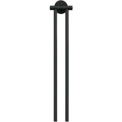 Tesa MOON BLACK Porte-serviettes 2 Porte-serviettes Colle Métal