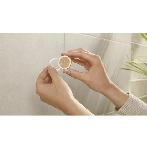 Tesa MOON WHITE Crochet Porte-serviette Colle Métal 3 Tesa MOON WHITE Crochet Porte-serviette Colle Métal – Image 3