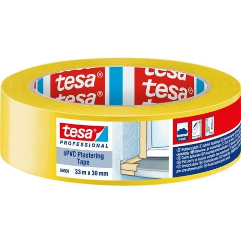 Tesa SPVC 66001-00000-00 Bande Adhésive De Plâtrage Tesa® Professional Jaune (L X L) 33 M X 30 Mm 1 Pc(s) 1 Tesa SPVC 66001-00000-00 Bande Adhésive De Plâtrage Tesa® Professional Jaune (L X L) 33 M X 30 Mm 1 Pc(s)
